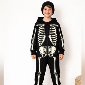 Zara Glow in Dark Skeleton Jumsuit